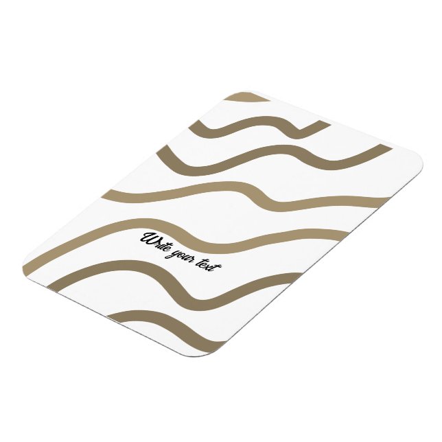 Ímã simples e mínimo adicione seu texto foto natal (Left Side)