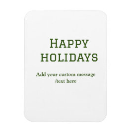 Ímã Simples feriados verdes e felizes no Natal