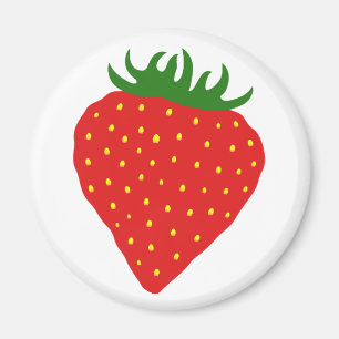 Imã Simples íman personalizado de morango