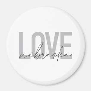 Imã Simples, legal, moderna design de Amor de Nebraska