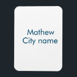 Ímã simples letra inicial monograma adicionar sua letr<br><div class="desc">design</div>