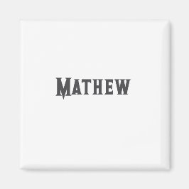 Imã simples letra inicial monograma adicionar sua letr