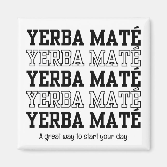 Imã SIMPLES MATE YERBE Tempo Para Rezar Texto Personal (Frente)