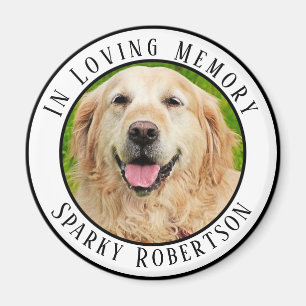 Imã Simples Memorial Personalizado de Pet