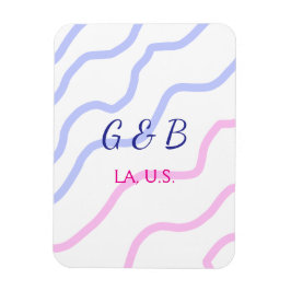 Ímã SIMPLES MINIMAL adicionar texto do nome da cidade 