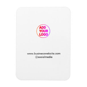 Ímã simples minimal adicione seu logotipo/design aquar