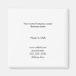 Imã simples minimal adicione seu logotipo/design aqui