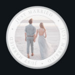 Imã Simples ocasião de casamento de fotos personalizad<br><div class="desc">Foto personalizada para o seu casamento ou aniversário ou,  a propósito,  qualquer evento que você quiser com sua foto personalizada.</div>