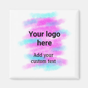 Imã Simples pi vermelho aquarela adicione seu logotipo