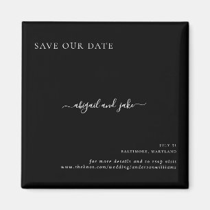 Imã Simplesmente Preto Casamento Salve nossa data