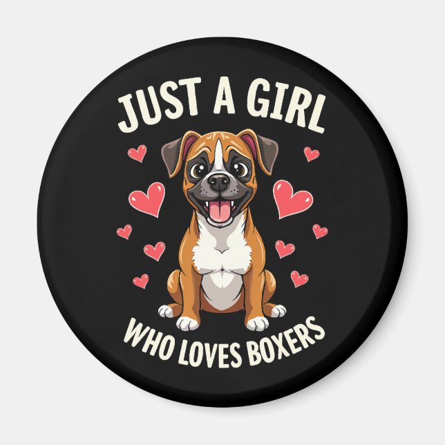 Imã Simplesmente uma garota que adora Boxers (Frente)