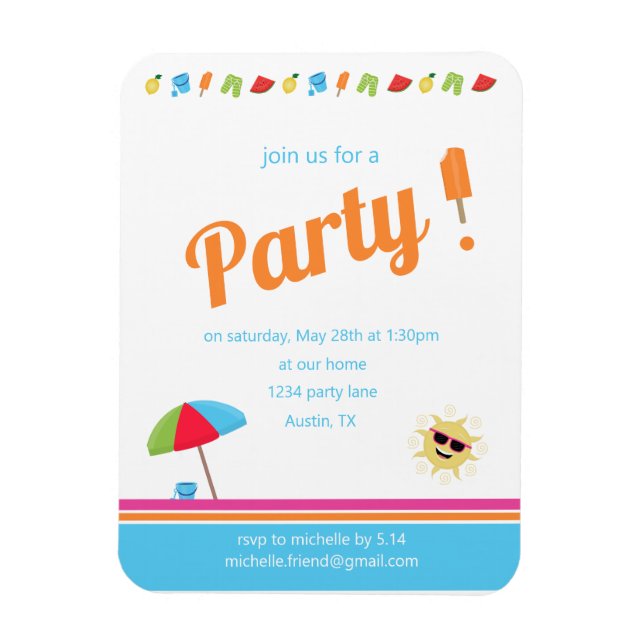 Ímã Simplesmente Verão (Vertical)