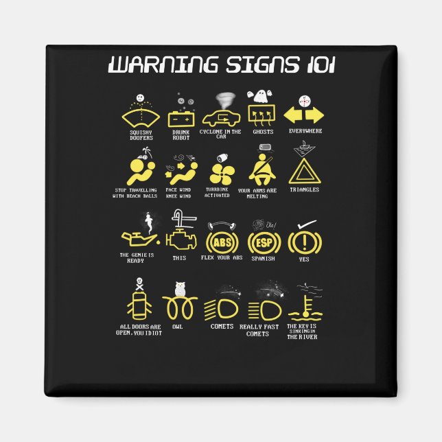 Imã Sinais de aviso 101 (Frente)