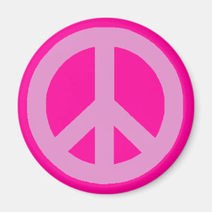 Imã Sinais de paz rosa