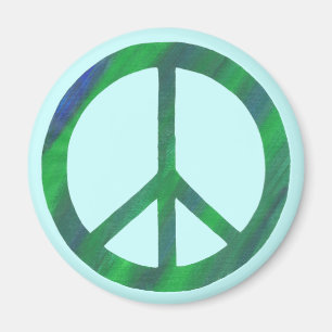 Imã Sinais de Paz Verdes Azuis