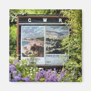 IMÃ SINAIS DO ESTAÇÃO DE CAMINHOS-DE-FERRO DO VINTAG