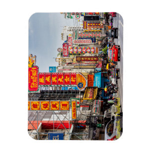 Ímã Sinais em Chinatown, Bangkok, Tailândia