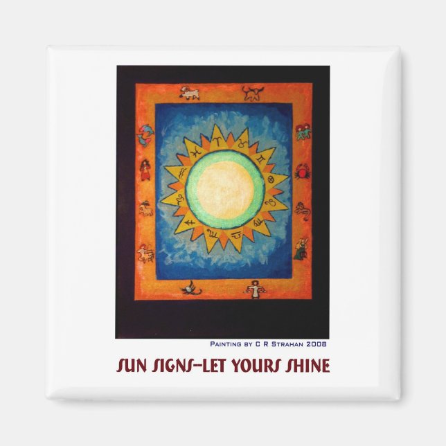Imã Sinais Sun - Deixe seu brilho (Frente)