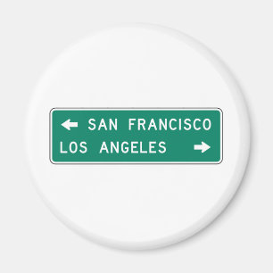 Imã Sinal da estrada de San Francisco Los Angeles