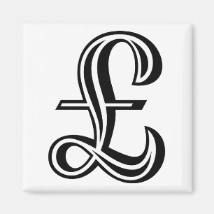 Imã Sinal da libra - preto