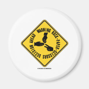Imã Sinal de advertência da decisão das