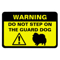 Sinal de aviso de Guarda Pomeraniana engraçado
