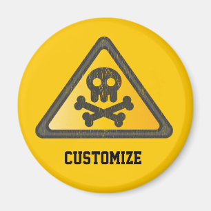 Imã Sinal de Aviso EngraçadoThunder_Cove