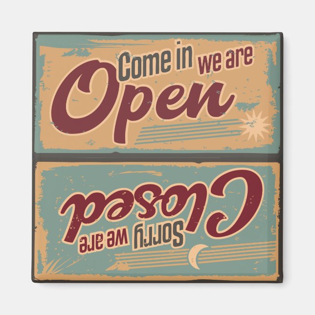 Imã Sinal de Compro Retroativo Abrir máquina de lavar  (Frente)