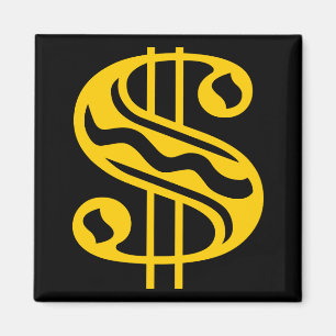 Imã Sinal de Dólar - Âmbar