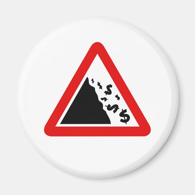 Imã Sinal de Dólar em Queda (Frente)