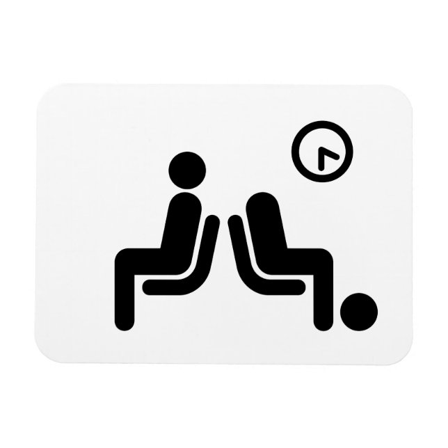 Ímã Sinal de espera longo (Horizontal)