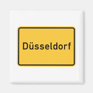 Imã Sinal de estrada de Dusseldorf, Alemanha