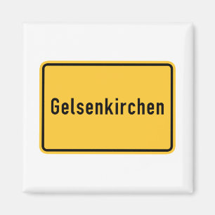 Imã Sinal de estrada de Gelsenkirchen, Alemanha