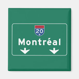Imã Sinal de estrada de Montreal, Canadá