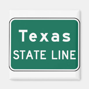 Imã Sinal de Estrada do Texas State Line