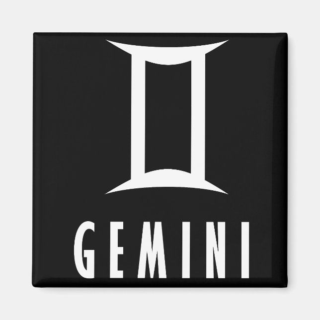 Imã Sinal de gemini zodiac (Frente)