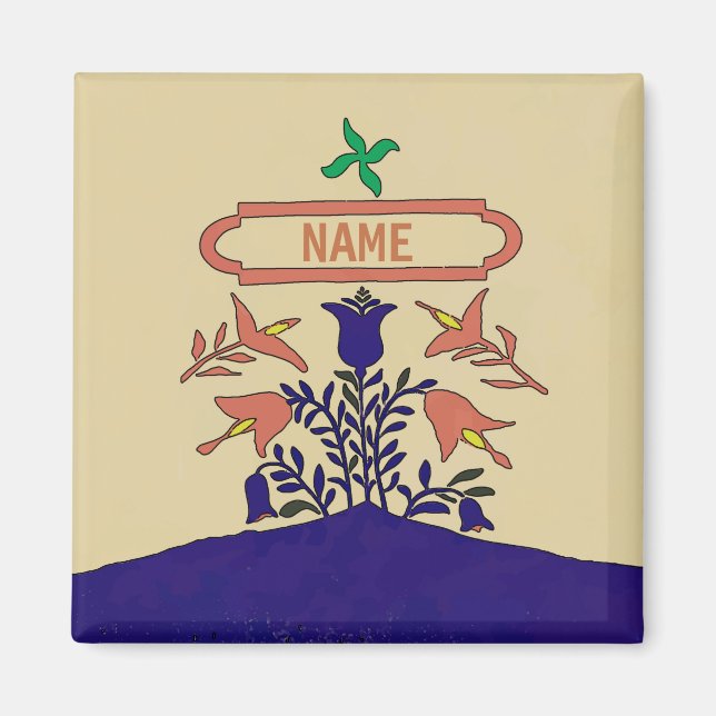 Imã Sinal de hexadecimal da Pensilvânia, adicione nome (Frente)