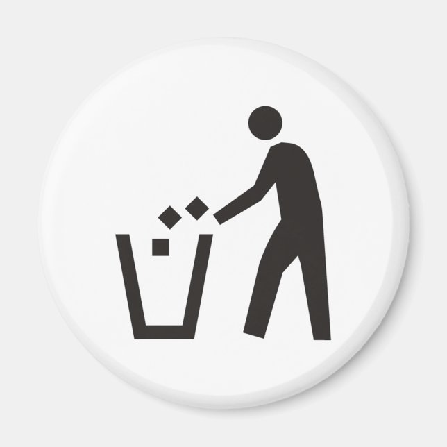 Imã Sinal de lixeira (Frente)