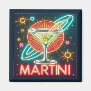 Imã Sinal de Neon Martini meio século