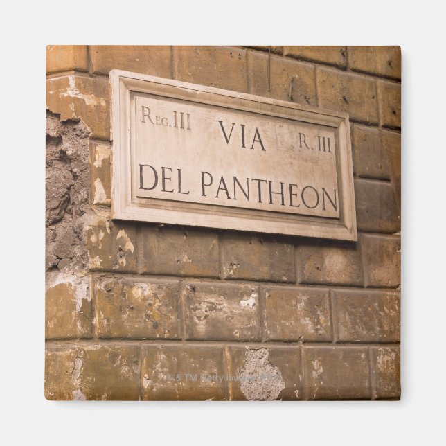 Imã Sinal de panteão, Roma, Itália 2 (Frente)