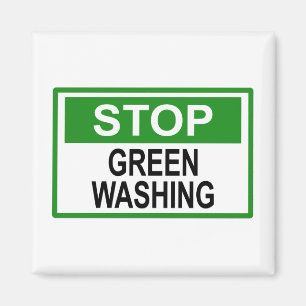 Imã Sinal de Parar o Greenwashing