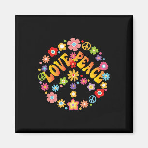 Imã Sinal de Paz Amor 60 anos 70 Groovy Hippie Costume