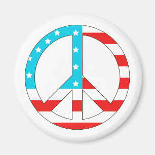 Imã Sinal de Paz de Bandeira Americana