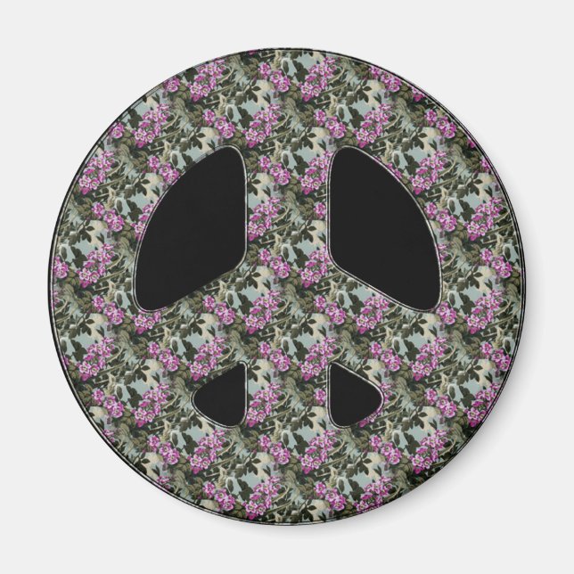 IMÃ SINAL DE PAZ FLORAL (Frente)