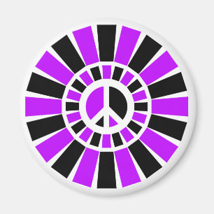 IMÃ SINAL DE PAZ PRETO E ROXO