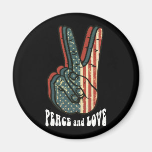 Imã Sinal de Paz Retro Vintage Anos 60 70 Presente Hip