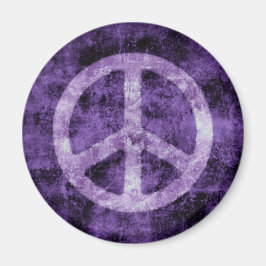 Imã Sinal de Paz Roxo Distante Magnet