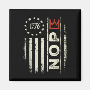 Imã Sinal de Protesto Retro No Kings Bandeira American