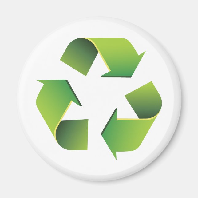 Imã sinal de reciclagem (Frente)