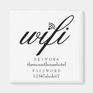 Imã Sinal de rede e senha do WiFi